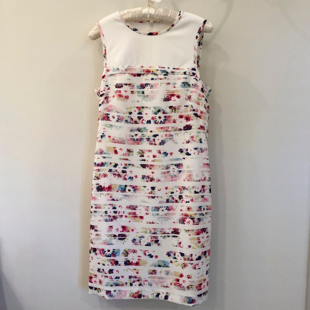 Shoshanna size 2 white & floral dress - Picture 4 of 6